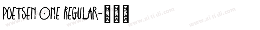 Poetsen One Regular字体转换